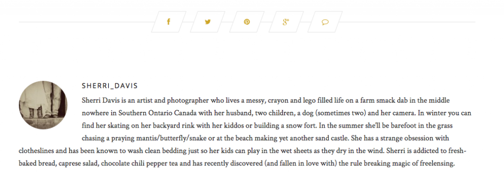 author bio