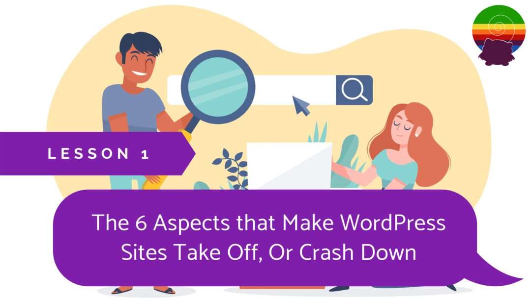 Lesson 1 Course 2 The 6 Aspects That Make Wordpress Sites Take Off Or