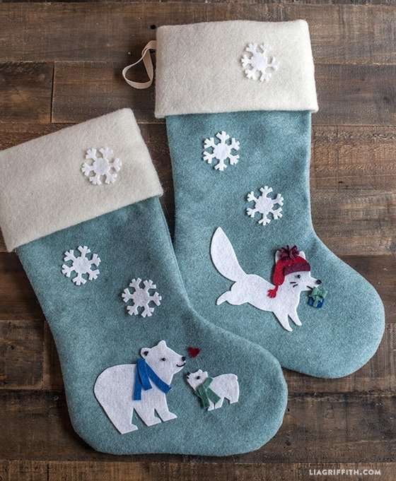 Felt Aplique Stocking 30